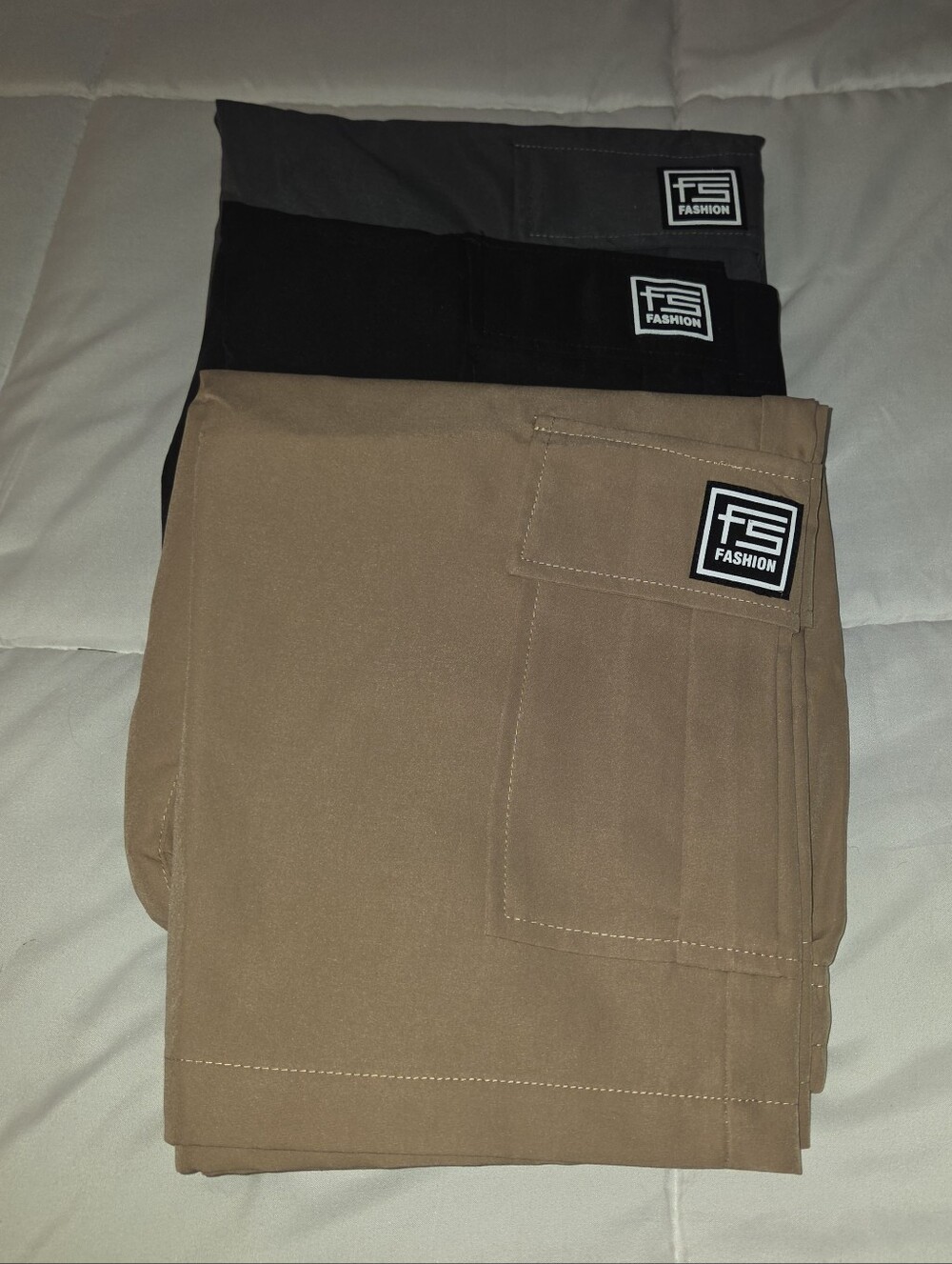 Men’s Cargo Pants - Black, Tan, Gray